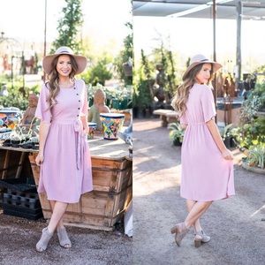 Midi in Mauve Pink. Maternity. Nursing.